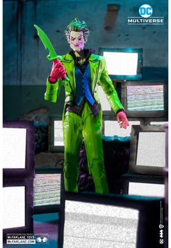 DC Multiverse The Joker Infinite Frontier Black Light Gold Label 7-Inch Action Figure - Entertainment Earth Exclusive