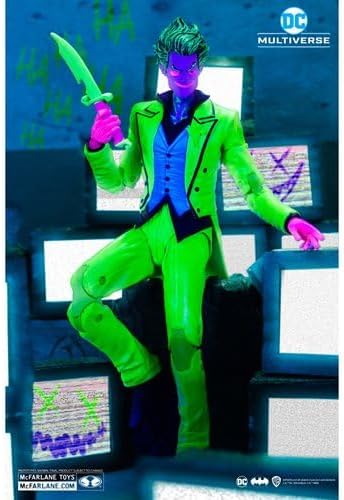 DC Multiverse The Joker Infinite Frontier Black Light Gold Label 7-Inch Action Figure - Entertainment Earth Exclusive