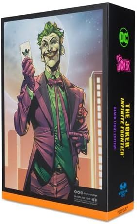 DC Multiverse The Joker Infinite Frontier Black Light Gold Label 7-Inch Action Figure - Entertainment Earth Exclusive