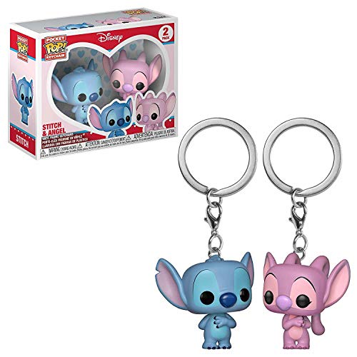 FUNKO POP! KEYCHAIN: Lilo & Stitch - Stitch & Angel 2PK