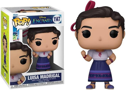 POP Disney: Encanto - Luisa Madrigal Funko Vinyl Figure (Bundled with Compatible Box Protector Case), Multicolor, 3.75 inches