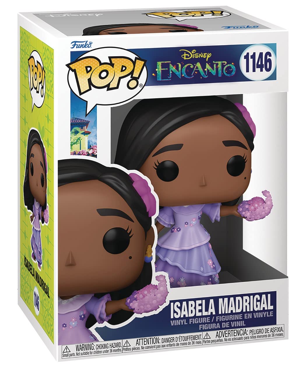 POP Disney: Encanto - Isabela Madrigal Funko Vinyl Figure (Bundled with Compatible Box Protector Case), Multicolor, 3.75 inches